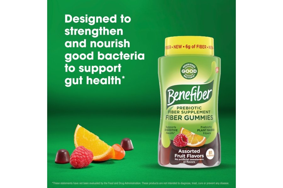 Benefiber Gomitas suplementarias de fibra prebiótica para la salud digestiva, sabor a fruta variada, 81 unidades - Image 5