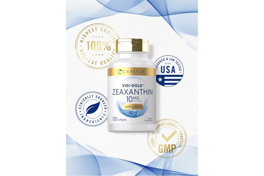 Carlyle Zeaxantina 10 mg | 120 cápsulas blandas | Apoyo a la salud ocular con luteína | Suplemento sin OGM y sin gluten - Image 6