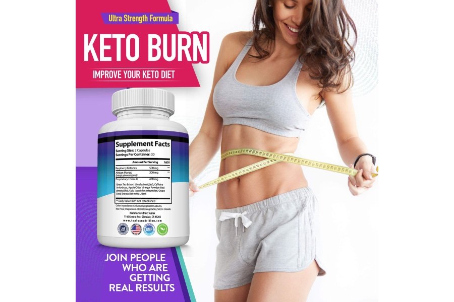 Toplux Keto Burn Pills Ketosis Pérdida de peso - 1200 mg Quemador de grasa cetogénico natural ultra avanzado usando dieta de cetonas para hombres y mujeres Suplemento de 60 cápsulas - Image 5