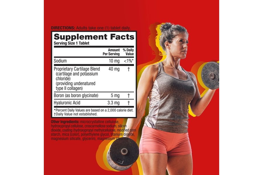 Suplemento de apoyo para las articulaciones Move Free Ultra Triple Action - Colágeno boro tipo II y ácido hialurónico - Apoya la comodidad de las articulaciones, los cartílagos y los huesos en 1 pequeña pastilla por día, 64 tabletas (64 porciones)* - Image 3