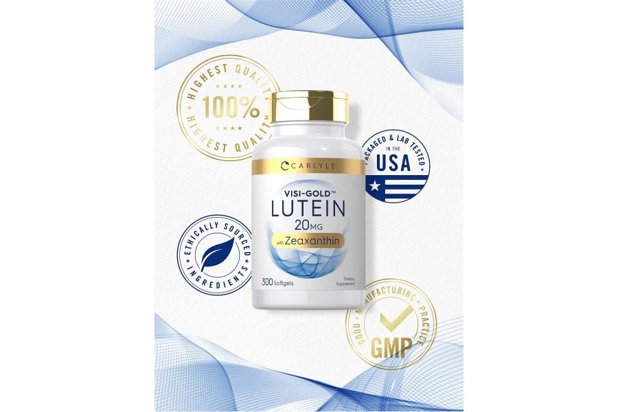 Carlyle Luteína y Zeaxantina 20 mg | 300 cápsulas blandas | Vitaminas para la salud ocular | Suplemento sin OGM y sin gluten - Image 5