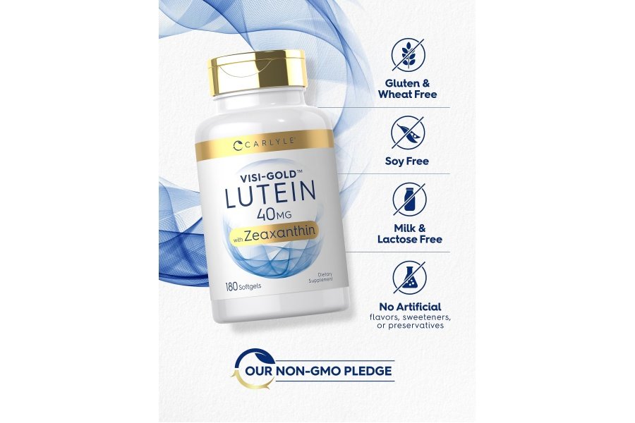 Carlyle Luteína y Zeaxantina 40 mg | 180 cápsulas blandas | Vitaminas para la salud ocular | Suplemento sin OGM y sin gluten - Image 5