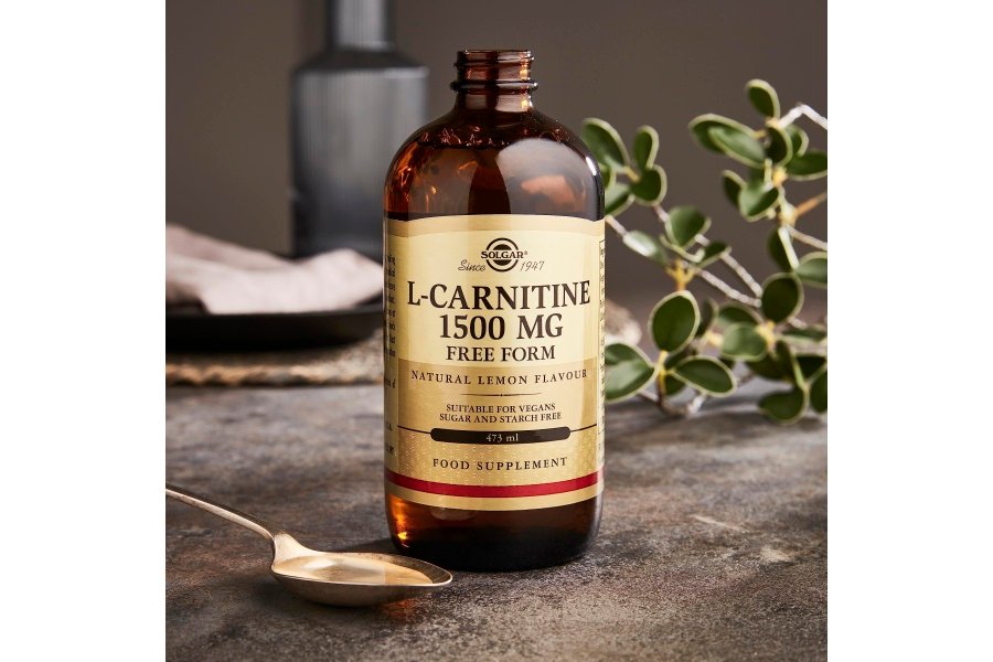Solgar L-Carnitina 1500 mg Líquido, 16 oz. - Sabor natural a limón - Salud del corazón - Apoya la energía, el metabolismo, la resistencia al ejercicio y la recuperación - Sin OGM, vegano, sin gluten ni lácteos - Aproximadamente 31 porciones - Image 6