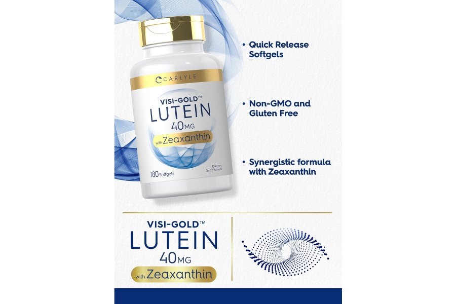 Carlyle Luteína y Zeaxantina 40 mg | 180 cápsulas blandas | Vitaminas para la salud ocular | Suplemento sin OGM y sin gluten - Image 4
