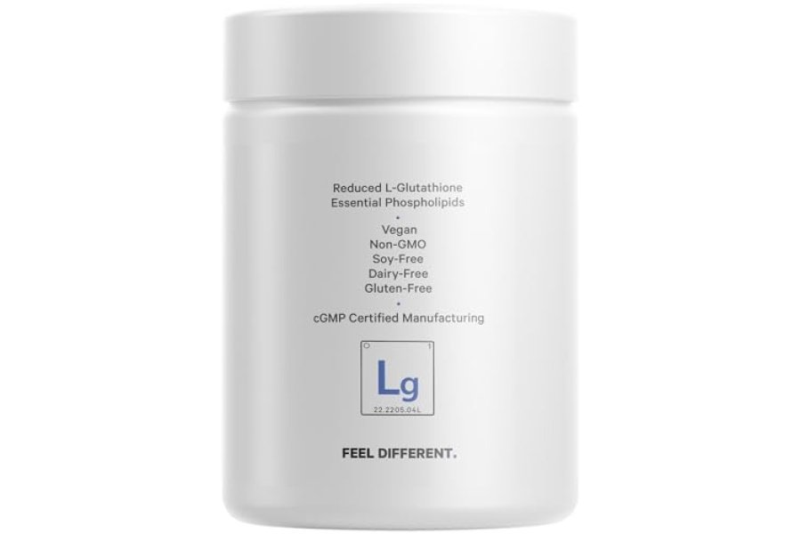 Codeage Glutatión liposomal 1000 mg, complejo de fosfolípidos antioxidantes GlutaONE, suplemento de cápsulas reducidas de L-glutatión, aceite de girasol sin OGM y fosfolípidos esenciales de lecitina, vegano, 60 ct - Image 10