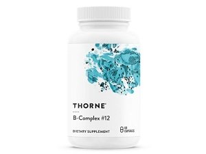 THORNE B-Complex #12 - Complejo de vitamina B con B12 activo y folato - 60 cápsulas