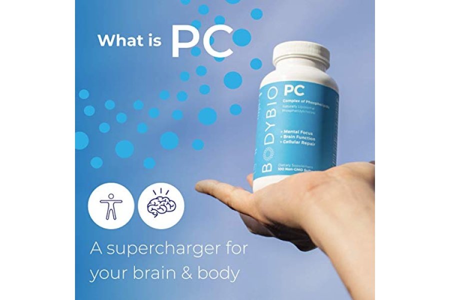 BodyBio Fosfatidilcolina 60 cápsulas blandas - Refuerzo nootrópico para la salud del cerebro - Claridad mental para el enfoque y la memoria - Neuroprotección para un envejecimiento saludable - Image 4