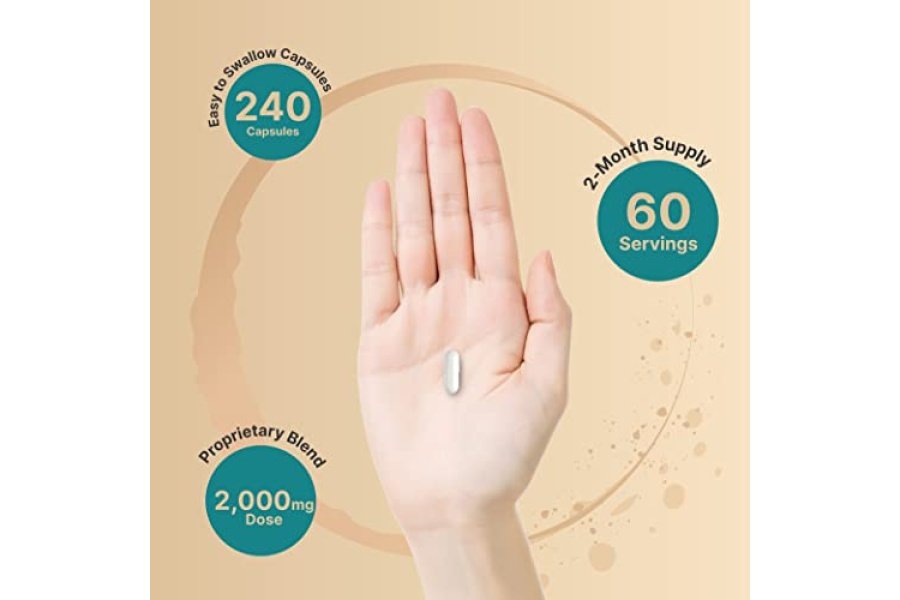 Suplementos de ácido hialurónico NatureBell 2000*mg | 240* Cápsulas, con MSM y Multicolágeno – Soporte 3 en 1 – Hidratación de la piel, lubricación de las articulaciones, salud del cabello y de los ojos - Image 4