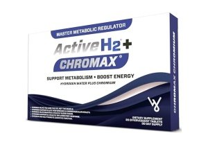 Active H2+ Chromax - Tabletas de agua de hidrógeno más cromo - Equilibre su metabolismo y active su estado físico con beneficios duales de hidrógeno molecular y cromo (30 tabletas)