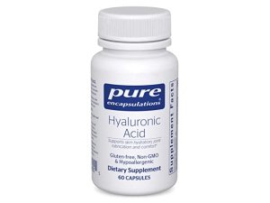 Ácido hialurónico Pure Encapsulations - para hidratación de la piel, lubricación de las articulaciones y salud de las articulaciones* - Absorción efectiva - Sin gluten - Vegano y sin OGM - 60 cápsulas