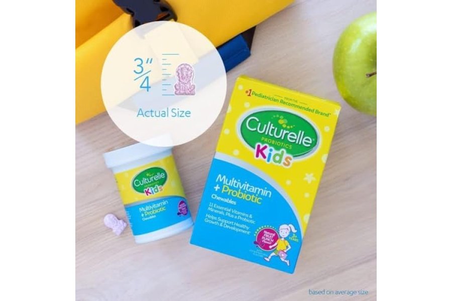 Culturelle Kids Multivitamina masticable completa + probiótico para niños, mayores de 3 años, 50 unidades, salud digestiva, salud bucal y apoyo inmunológico, con 11 vitaminas y minerales, incluyendo vitamina C, D3 y zinc - Image 6