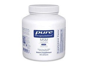 Cápsulas Pure Encapsulations MSM | Suplemento de azufre para apoyar las articulaciones, el sistema inmunológico, el tejido conectivo y la salud respiratoria* | 250 Cápsulas