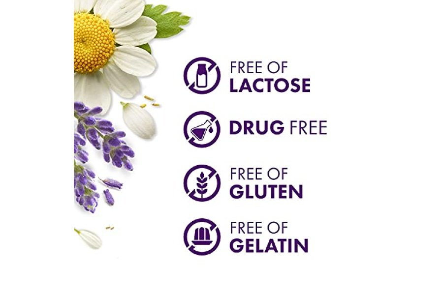 ZzzQuil PURE Zzzs Gomitas de ayuda para dormir con melatonina, te ayuda a conciliar el sueño de forma natural, sabor a vainilla de bayas silvestres, manzanilla, lavanda y raíz de valeriana, 1 mg por gomita, 72 unidades - Image 9