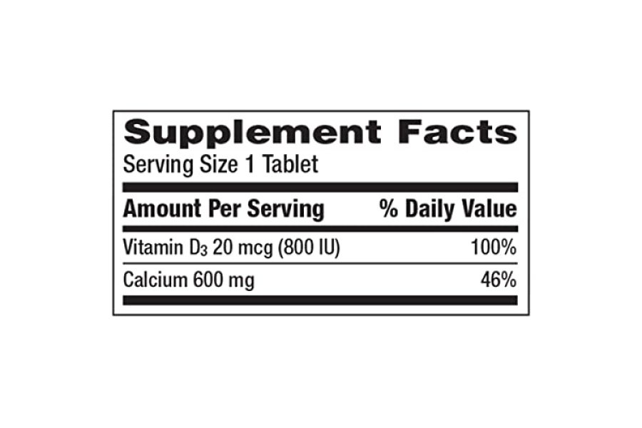 Caltrate 600 Plus D3 Tabletas suplementarias de calcio y vitamina D, suplementos para la salud ósea para adultos - 200 unidades - Image 6