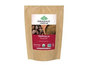 Cápsulas Organic India Triphala - Suplemento de hierbas con Amla, Bibhitaki, Haritaki, soporte para la digestión y el colon, soporte para el sistema inmunológico, adaptógeno, vegano, orgánico certificado por USDA - Bolsa de 1 libra