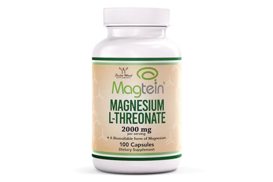 Cápsulas de treonato de magnesio L (Magtein) – Suplemento de alta absorción – Forma biodisponible para el sueño y apoyo a la función cognitiva – 2000 mg – 100 cápsulas