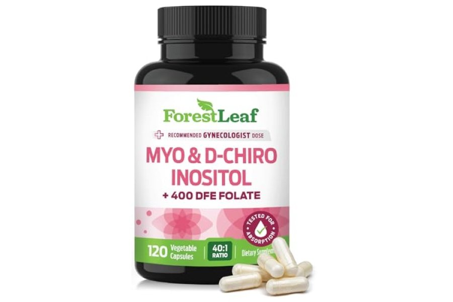 Myo-Inositol y D-Chiro Inositol con suplemento de folato - Proporción 40:1 2000 mg Cápsulas de Myo y D-Chiro Inositol, Suplementos de apoyo a la fertilidad para mujeres, Apoyo ovárico saludable y equilibrio hormonal para mujeres - Image 7
