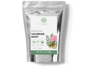 Raíz de valeriana orgánica 4 oz. (113 g), hierba de raíz de valeriana orgánica certificada por el USDA, té de raíz de valeriana, té de valeriana, té de valeriana para dormir, raíces de Valarian Officinalis, hojas enteras sueltas, cortadas y tamizadas