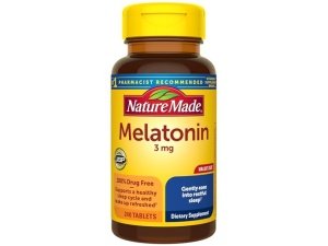Nature Made Melatonina tabletas de 3 mg, ayuda para dormir 100 % libre de medicamentos para adultos, 240 tabletas, suministro para 240 días