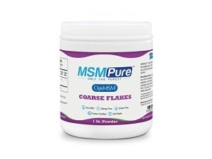 Kala Health MSMPure MSM - Escamas de polvo grueso de 1 libra, cristales de azufre orgánico destilados para piel y cabello.