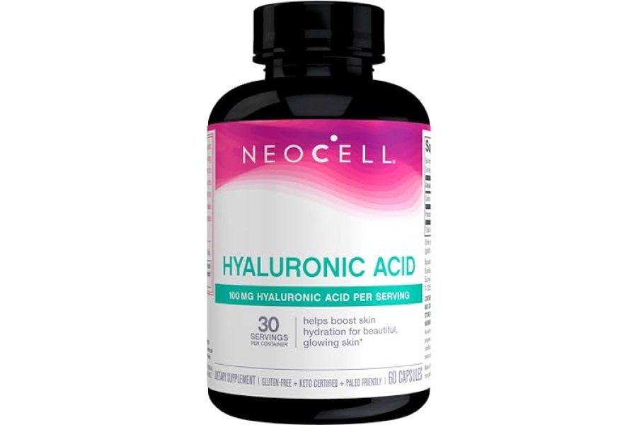 Cápsulas de ácido hialurónico NeoCell, lubricante esencial, apoya la hidratación de los tejidos, sin gluten, 60 unidades, 1 botella - Image 6