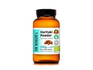 Polvo de Haritaki orgánico de DR WAKDE (Hirda | Terminalia chebula) - 100 g (3,5 oz) | Polvo puro, crudo y seco | Hierba ayurvédica | Vegano | Nada agregado, nada eliminado | Envío el mismo día