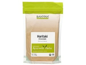 Polvo Haritaki de Banyan Botanicals – Certificado orgánico, 1 libra – Terminalia chebula – para desintoxicación y rejuvenecimiento* – Orgánico, vegano, sin OGM, sin gluten, certificado Fair for Life Comercio justo
