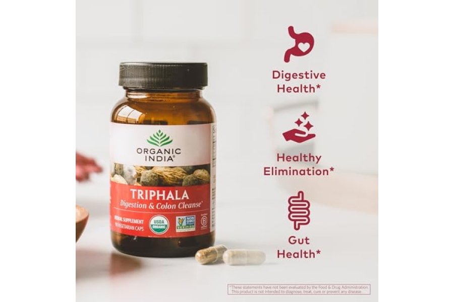 Beyondeals Triphala Suplemento de hierbas, apoyo digestivo e inmunológico, rico en antioxidantes, adaptógeno, sin OGM, vegano, 90 cápsulas, cuchara medidora de plástico [paquete de 3] - Image 5