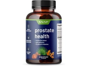Snap Suplementos Suplemento de apoyo a la salud de la próstata - Suplementos naturales de próstata para hombres con extracto orgánico de palma enana americana y cúrcuma, apoyo a la próstata, salud del tracto urinario (90 cápsulas)