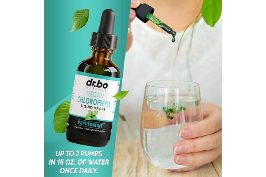 Gotas líquidas de clorofila desintoxicación corporal - Gotas de clorofila líquida veganas Suplemento de limpieza de olores, apoyo energético e inmunológico, desodorante interno, suplemento desodorizante corporal - Agua de clorofila natural 2 oz - Image 7