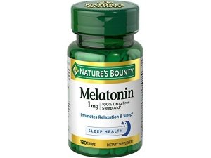 Melatonina de Nature's Bounty, ayuda para dormir 100 % libre de medicamentos, promueve la relajación y la salud del sueño, 1 mg, 180 tabletas