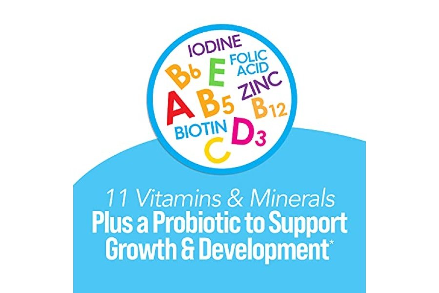 Culturelle Kids Multivitamina masticable completa + probiótico para niños, mayores de 3 años, 50 unidades, salud digestiva, salud bucal y apoyo inmunológico, con 11 vitaminas y minerales, incluyendo vitamina C, D3 y zinc - Image 7