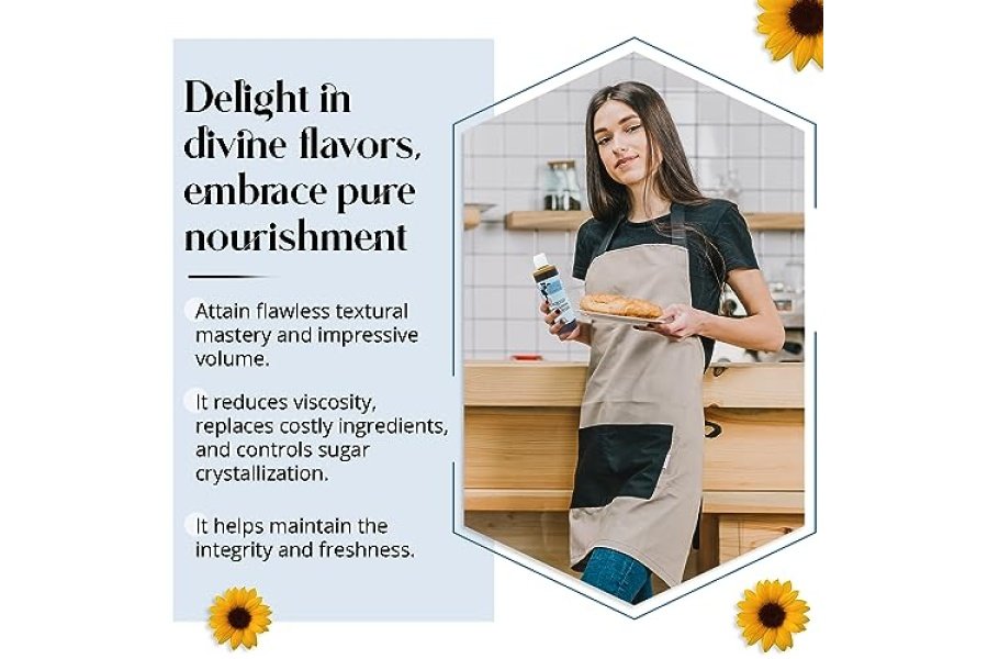 Categoría alimenticia líquida pura de la lecitina de girasol del pan fácil y rápido para hornear y cocinar - Image 5