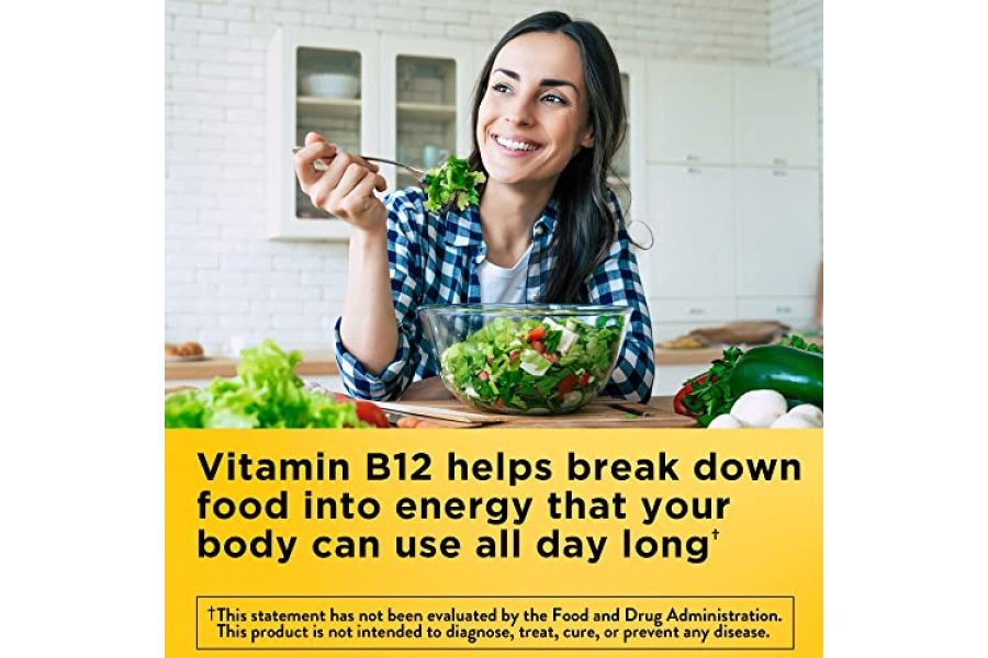 Nature Made Vitamina B12 1000 mcg, suplemento dietético para apoyar el metabolismo energético, 160 tabletas de liberación prolongada, suministro para 160 días - Image 2