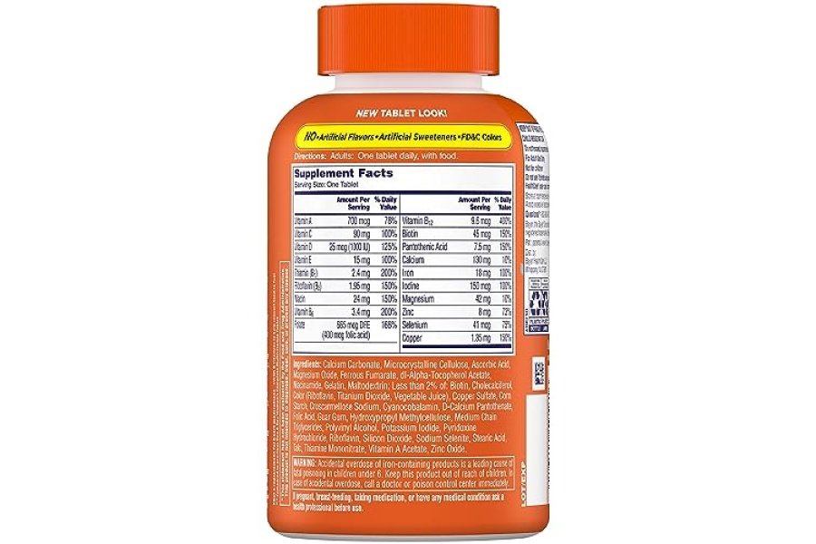 ONE A DAY Multivitamínico diario completo para mujer con vitamina A, B, C, D y E, calcio y magnesio, apoyo a la salud inmune, 200 unidades - Image 2