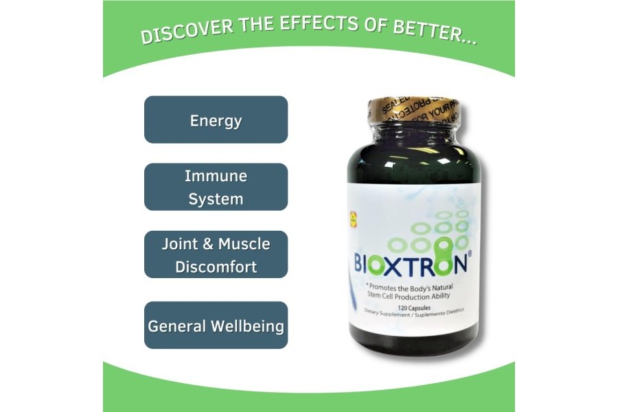 Bioxtron Natural AFA Suplemento de células madre - Apoyo a las articulaciones y dolor muscular - Apoyo al sistema inmunológico - Espirulina de alga verde azul natural - 120 cápsulas - Image 3