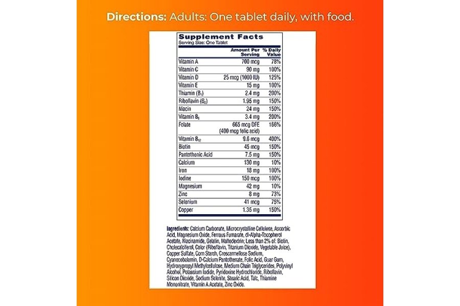 ONE A DAY Multivitamínico diario completo para mujer con vitamina A, B, C, D y E, calcio y magnesio, apoyo a la salud inmune, 200 unidades - Image 7