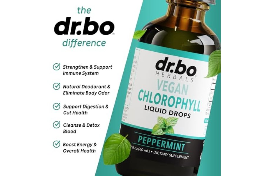 Gotas líquidas de clorofila desintoxicación corporal - Gotas de clorofila líquida veganas Suplemento de limpieza de olores, apoyo energético e inmunológico, desodorante interno, suplemento desodorizante corporal - Agua de clorofila natural 2 oz - Image 4