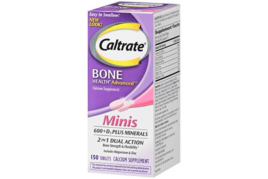 Caltrate Minis 600 Plus D3 Plus Minerales Suplemento de calcio y vitamina D, salud ósea y suplemento mineral para adultos - 150 unidades - Image 7