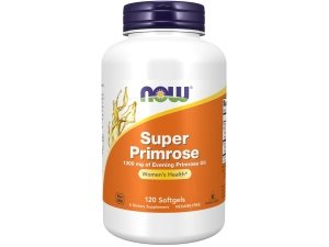 NOW Foods Suplementos, Super Primrose 1300 mg con GLA (ácido gamma-linolénico) natural, 120 cápsulas blandas