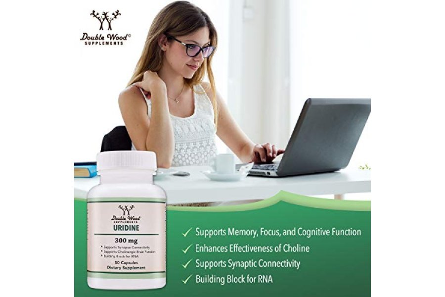 Monofosfato de uridina - Probado por terceros (potenciador de colina, nootrópico para principiantes) (300 mg, 60 cápsulas) Sinergia con colina Alpha GPC para la salud cerebral y la memoria de Double Wood - Image 5