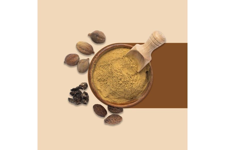 Polvo triphala orgánico Veda exótico | Salud inmune intestinal ayurvédica Densa en nutrientes, vegana, sin gluten Amla, Haritaki, Bibhitaki | Ayudas en la digestión | Sin OGM 100% Vegano (100g) - Image 9