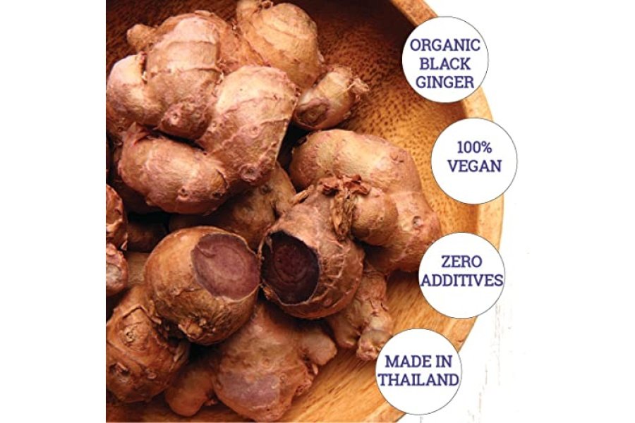 INCAS 100% USDA Polvo de jengibre negro orgánico 2.65 onzas (75 gramos) de Tailandia Sin OGM verificado - Image 5
