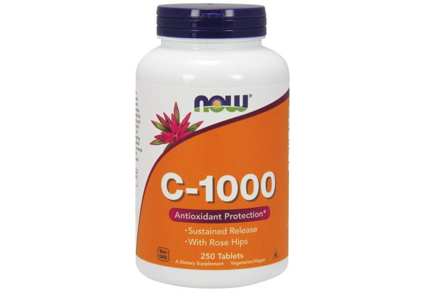Suplementos de NOW Foods, vitamina C-1000 con escaramujo, liberación sostenida, protección antioxidante*, 250 tabletas