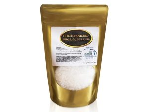 Cristales de azufre orgánico Gold Standard 1 lb - Cristales de MSM 99,9% puros - Azufre en escamas granulares más grandes - Polvo de MSM probado por terceros