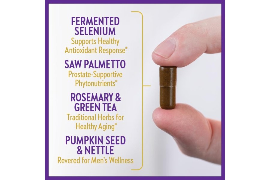 Suplemento de próstata New Chapter - Prostate 5LX™ con palma enana americana de fuerza clínica + selenio fermentado para la salud de la próstata - Cápsula vegetariana de 180 ct - Image 3