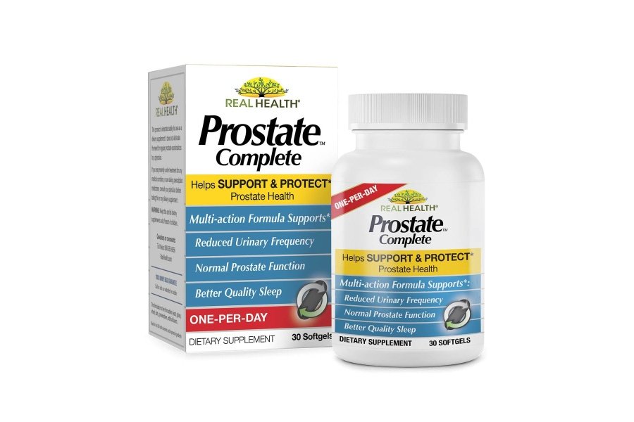 Real Health Prostate Complete - Suplementos de próstata para hombres, salud de la próstata, alivio de la próstata, palma enana americana para hombres, fórmula de próstata una por día - 30 unidades