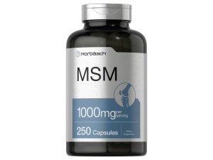 Cápsulas suplementarias Horbäach MSM | 1000 mg | 250 unidades | Fórmula sin OGM y sin gluten | Metilsulfonilmetano