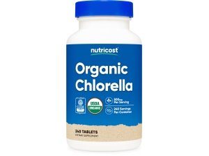 Nutricost Chlorella orgánica 500 mg, 240 tabletas, sin gluten, sin OGM