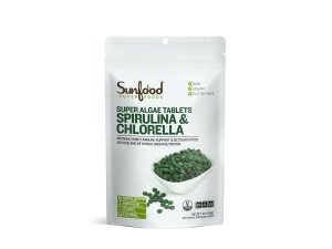 Super Algae Spirulina & Chlorella - Mezcla nutricional verde integral para apoyo inmunológico y desintoxicación (37 porciones)